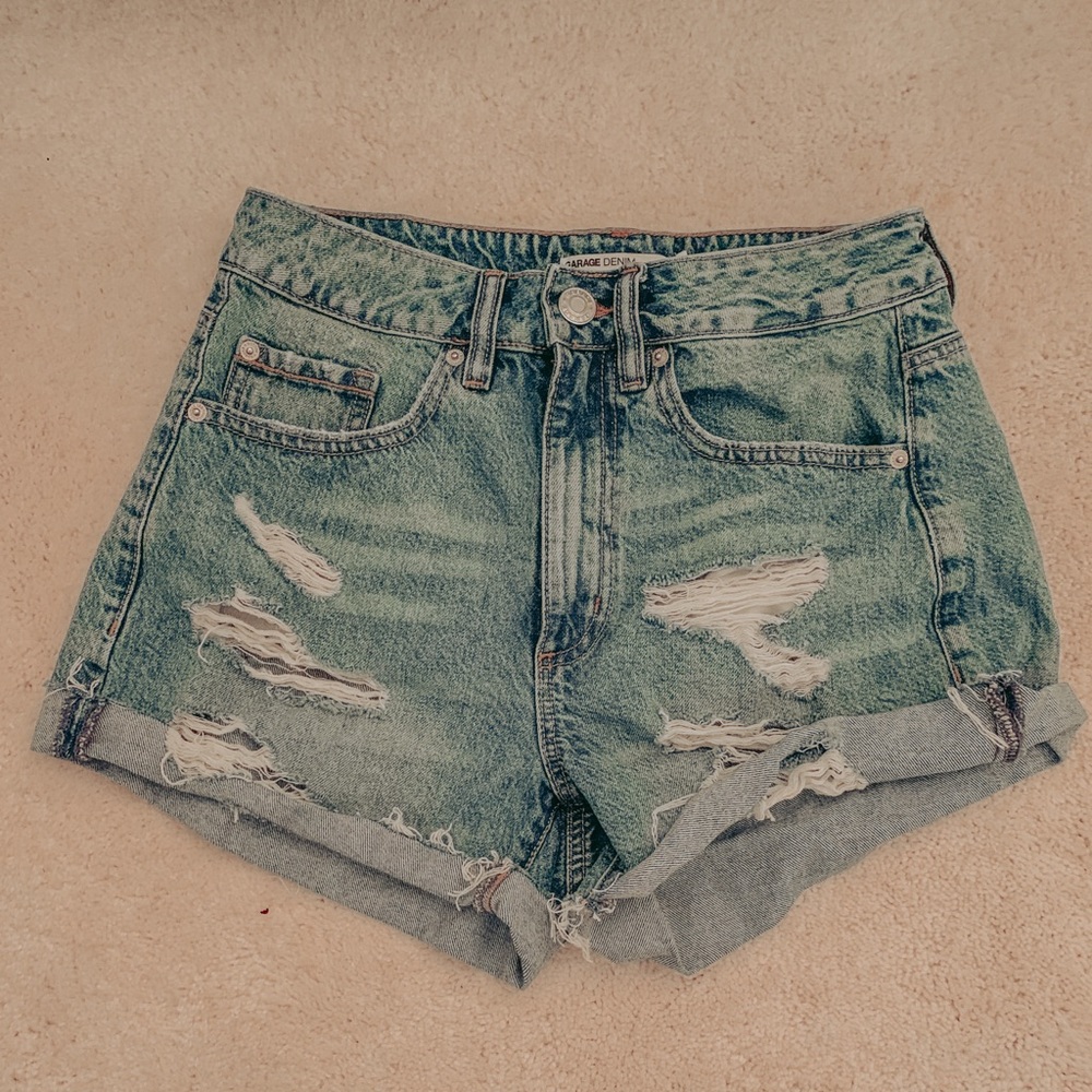 Garage Denim Mom Shorts